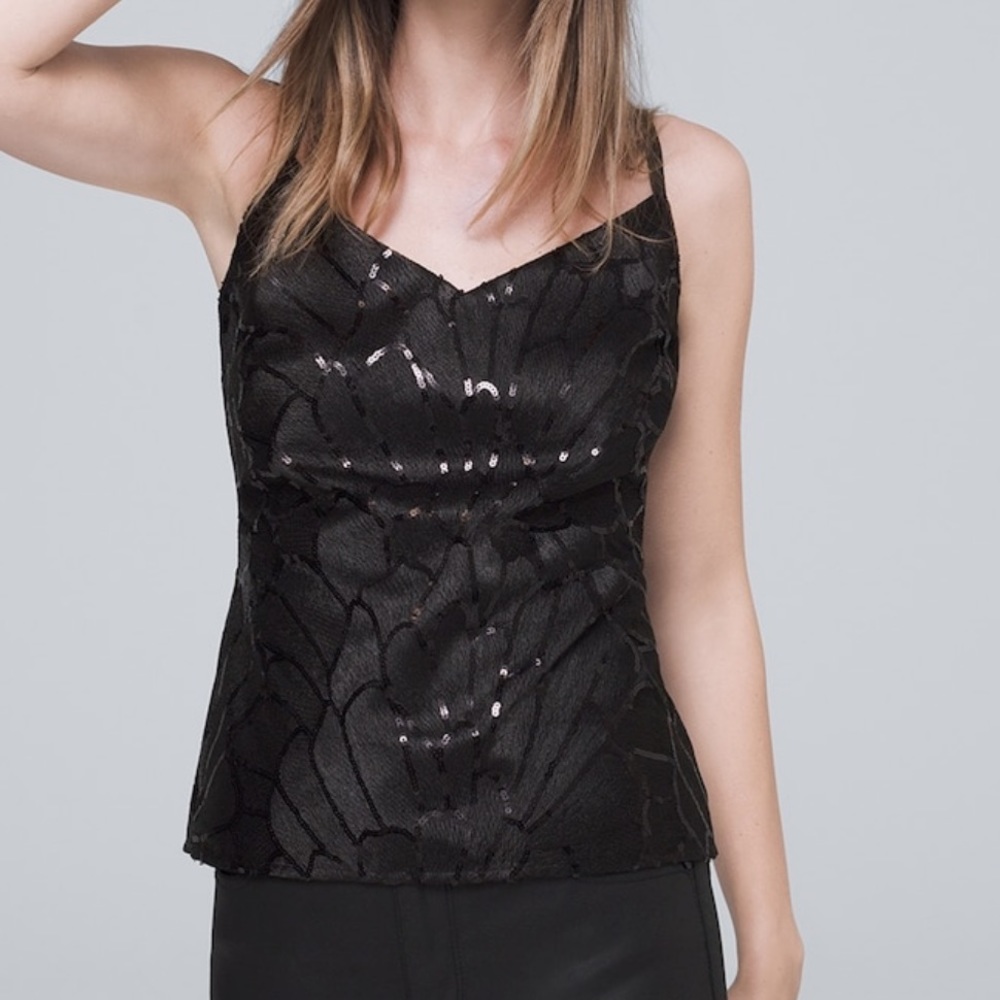 NWT Beautiful, stylish sequined top! Gorgeous and comfortable with versatility!